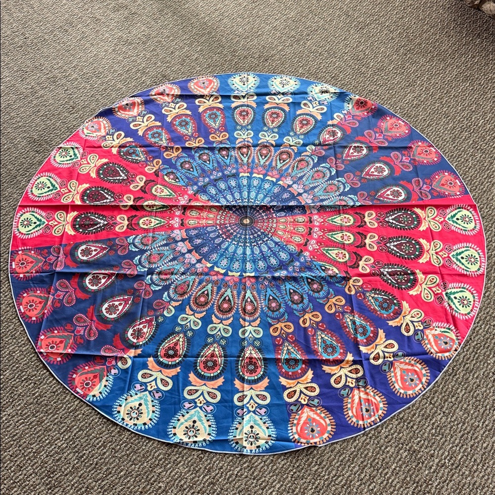 Silky Soft Round Beautiful Beach Towel
